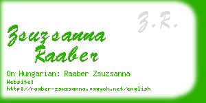 zsuzsanna raaber business card